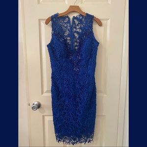 NEW Alberto Makali Blue Lace dress size 10